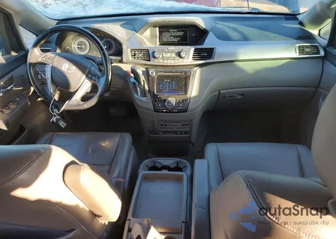 2014 Honda Odyssey Touring from USA, damaged, VIN 5FNRL5H91EB028056